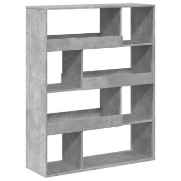  Room Divider Concrete Grey 100x33x125.5 cm Engineered Wood