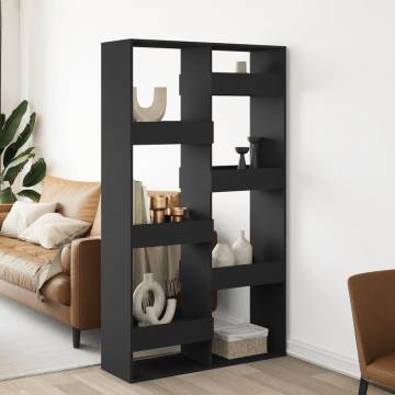  Room Divider Black 100x33x175 cm Engineered Wood