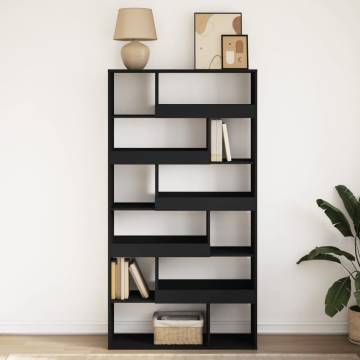  Bookcase Black 100x33x187.5 cm Engineered Wood