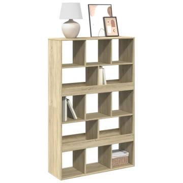  Bookcase Sonoma Oak 100x33x156.5 cm Engineered Wood