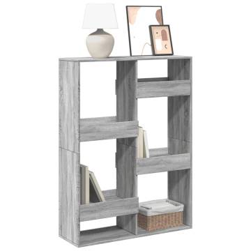  Bookcase Grey Sonoma 100x33x135 cm Engineered Wood