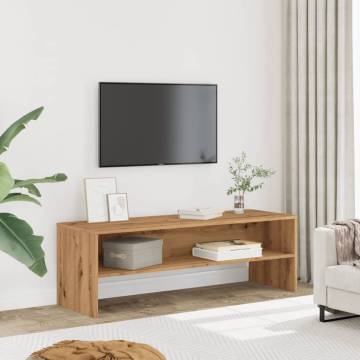  TV Cabinet Artisian Oak 120x40x40 cm Engineered Wood