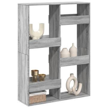  Room Divider Grey Sonoma 100x33x135 cm Engineered Wood