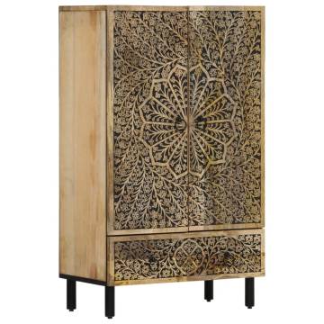  Highboard 60x33x100 cm Solid Wood Mango