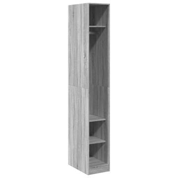  Wardrobe Grey Sonoma 30x50x200 cm Engineered Wood