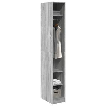  Wardrobe Grey Sonoma 30x50x200 cm Engineered Wood