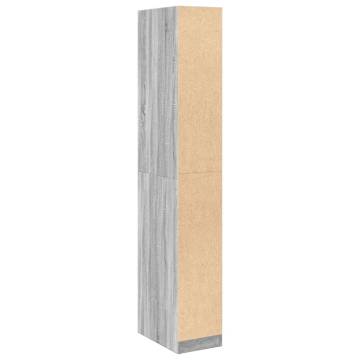  Wardrobe Grey Sonoma 30x50x200 cm Engineered Wood