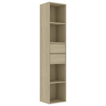 Book Cabinet Sonoma Oak 36x30x171 cm Engineered Wood