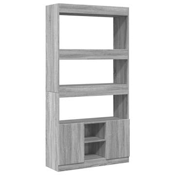  Highboard Grey Sonoma 92x33x180 cm Engineered Wood