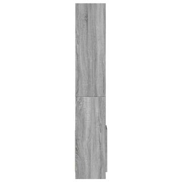  Highboard Grey Sonoma 92x33x180 cm Engineered Wood