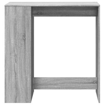  Bar Table with Racks Grey Sonoma 101x40x103.5 cm Engineered Wood