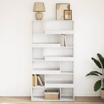  Bookcase White 100x33x187.5 cm Engineered Wood