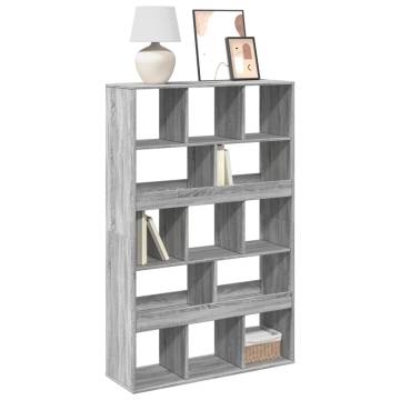  Bookcase Grey Sonoma 100x33x156.5 cm Engineered Wood