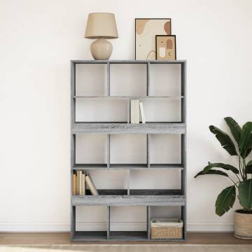  Bookcase Grey Sonoma 100x33x156.5 cm Engineered Wood