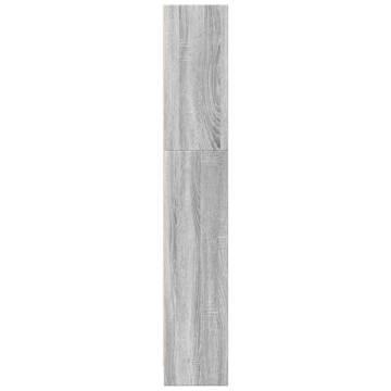  Bookcase Grey Sonoma 40x24x143 cm Engineered Wood