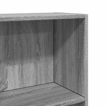  Bookcase Grey Sonoma 40x24x143 cm Engineered Wood