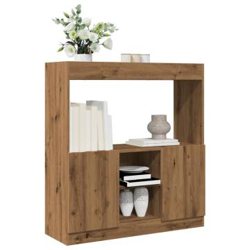  Highboard Artisian Oak 92x33x100 cm Engineered Wood