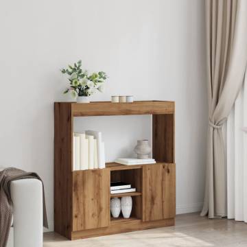  Highboard Artisian Oak 92x33x100 cm Engineered Wood