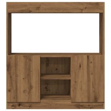  Highboard Artisian Oak 92x33x100 cm Engineered Wood