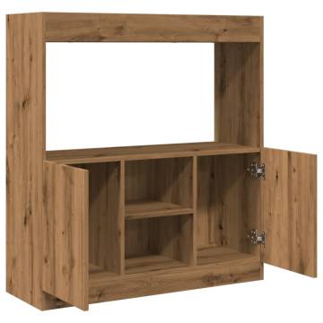  Highboard Artisian Oak 92x33x100 cm Engineered Wood