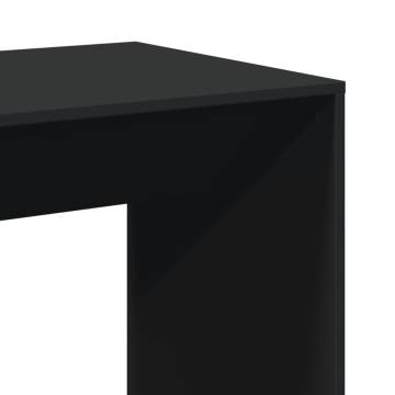  Bar Table Black 51x50x103.5 cm Engineered Wood