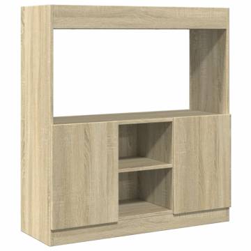  Highboard Sonoma Oak 92x33x100 cm Engineered Wood