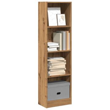  Bookcase Artisian Oak 40x24x143 cm Engineered Wood