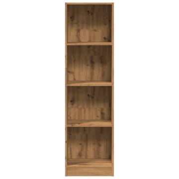  Bookcase Artisian Oak 40x24x143 cm Engineered Wood