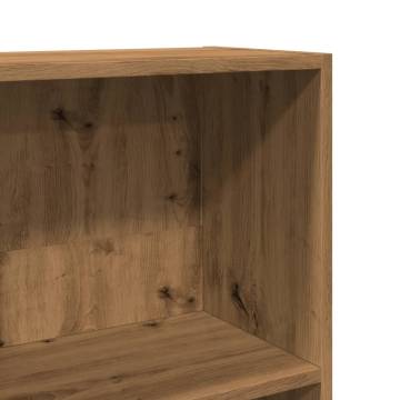  Bookcase Artisian Oak 40x24x143 cm Engineered Wood