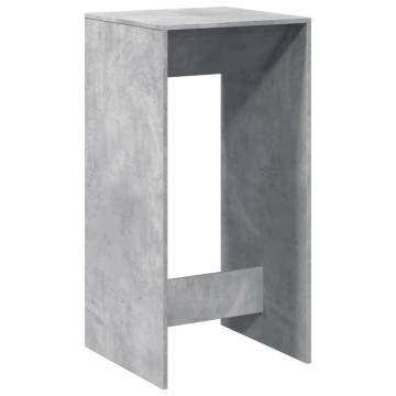  Bar Table Concrete Grey 51x50x103.5 cm Engineered Wood