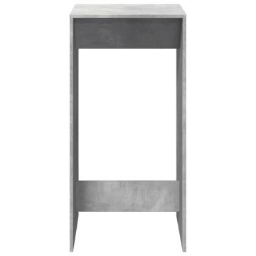  Bar Table Concrete Grey 51x50x103.5 cm Engineered Wood