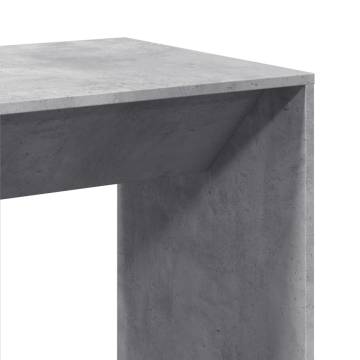  Bar Table Concrete Grey 51x50x103.5 cm Engineered Wood