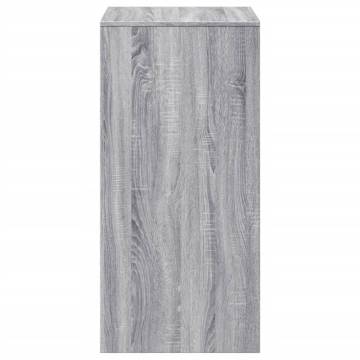  Bar Table Grey Sonoma 51x50x103.5 cm Engineered Wood