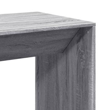  Bar Table Grey Sonoma 51x50x103.5 cm Engineered Wood