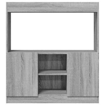  Highboard Grey Sonoma 92x33x100 cm Engineered Wood