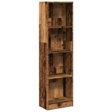  Bookcase Old Wood 40x24x143 cm Engineered Wood