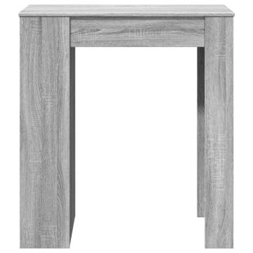  Bar Table with Racks Grey Sonoma 95x47x103.5 cm Engineered Wood