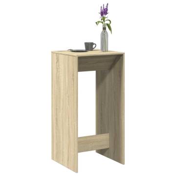  Bar Table Sonoma Oak 51x50x103.5 cm Engineered Wood