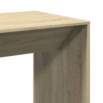  Bar Table Sonoma Oak 51x50x103.5 cm Engineered Wood