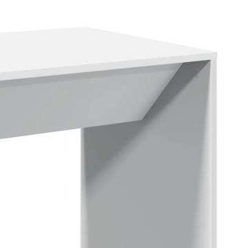  Bar Table White 51x50x103.5 cm Engineered Wood