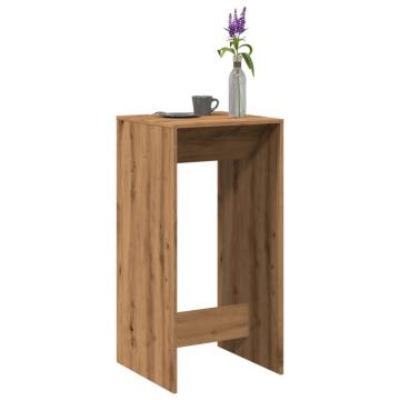  Bar Table Artisan Oak 51x50x103.5 cm Engineered Wood