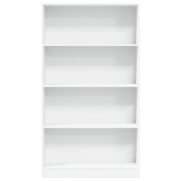  Bookcase White 80x24x143 cm Engineered Wood