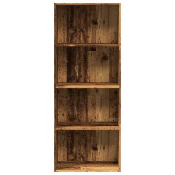  Bookcase Old Wood 60x30x152 cm Engineered Wood