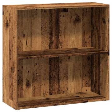  Bookcase Old Wood 80x30x77 cm Engineered Wood