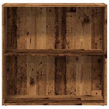  Bookcase Old Wood 80x30x77 cm Engineered Wood