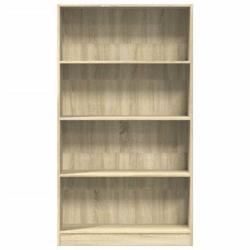  Bookcase Sonoma Oak 80x24x143 cm Engineered Wood