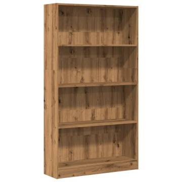  Bookcase Artisian Oak 80x24x143 cm Engineered Wood