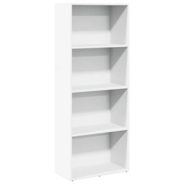  Bookcase White 60x30x152 cm Engineered Wood