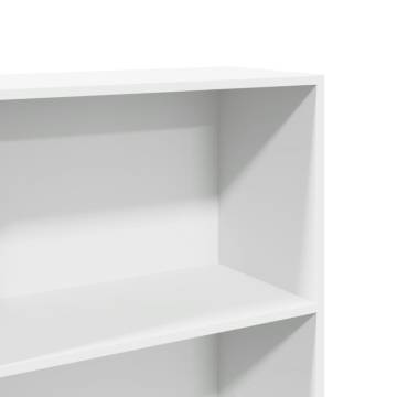  Bookcase White 60x30x152 cm Engineered Wood