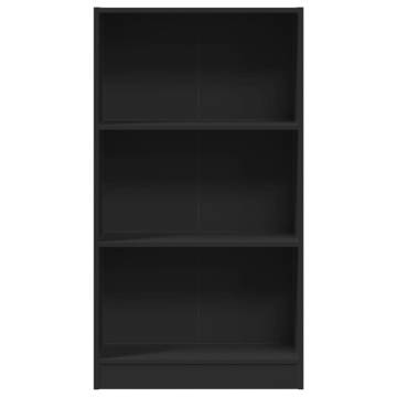  Bookcase Black 60x24x109 cm Engineered Wood